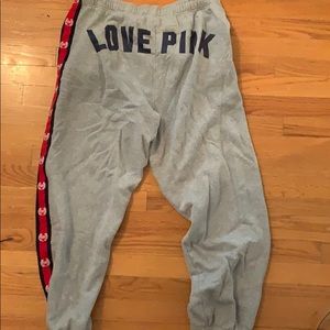 Grey PINK sweatpants